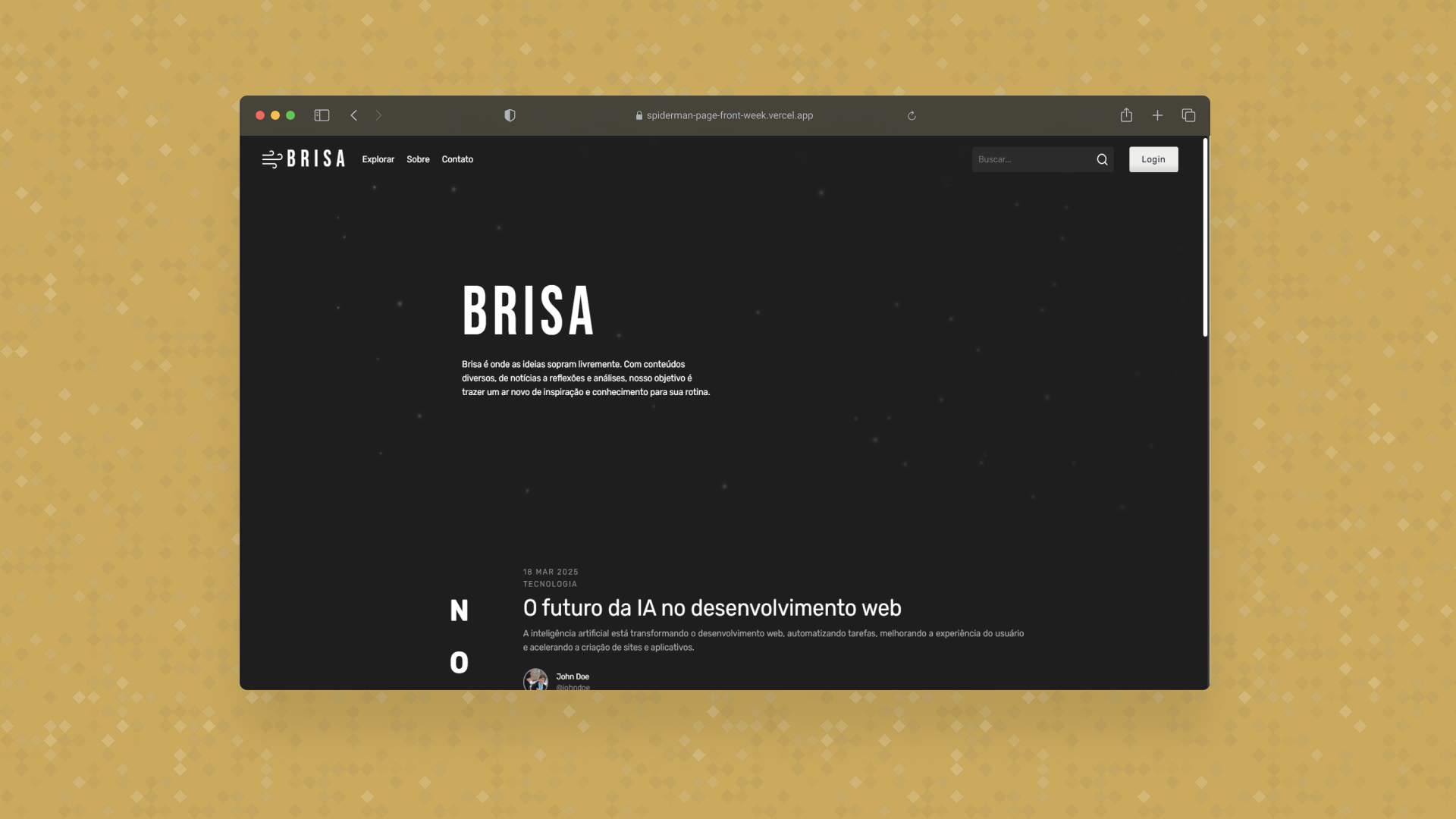 Project blog brisa image